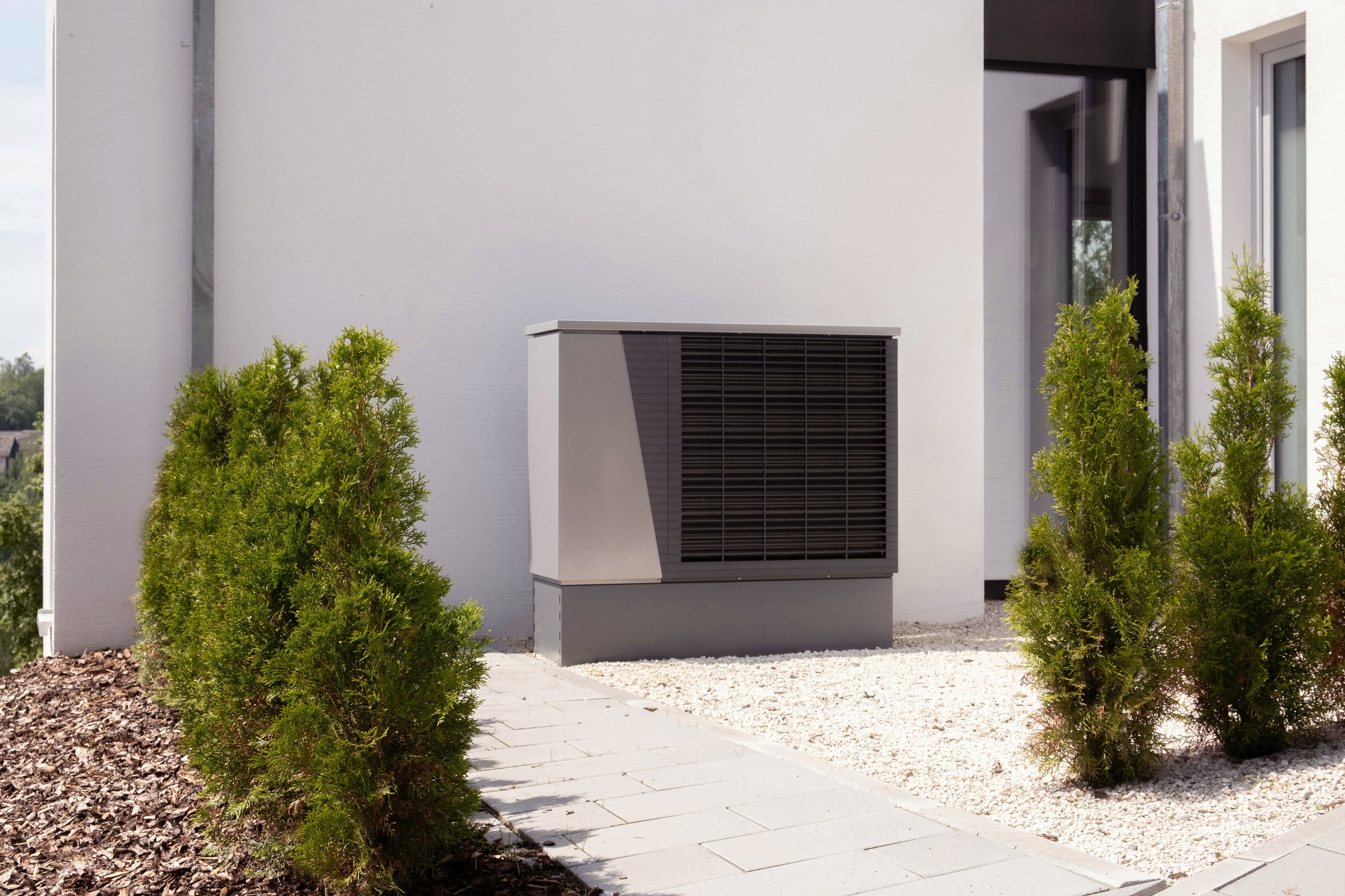 Warmtepomp bij een woning